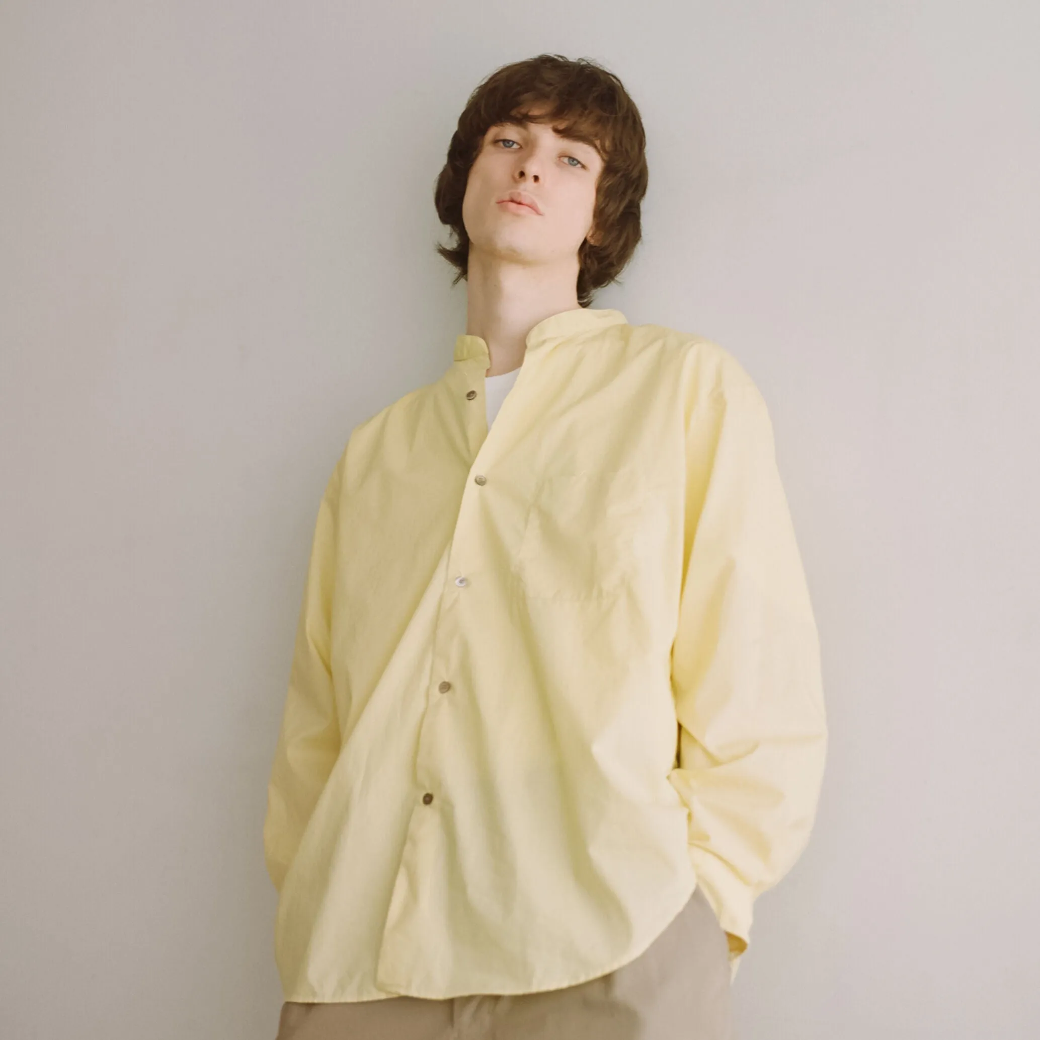 002SH-023S BAND COLLAR SHIRT