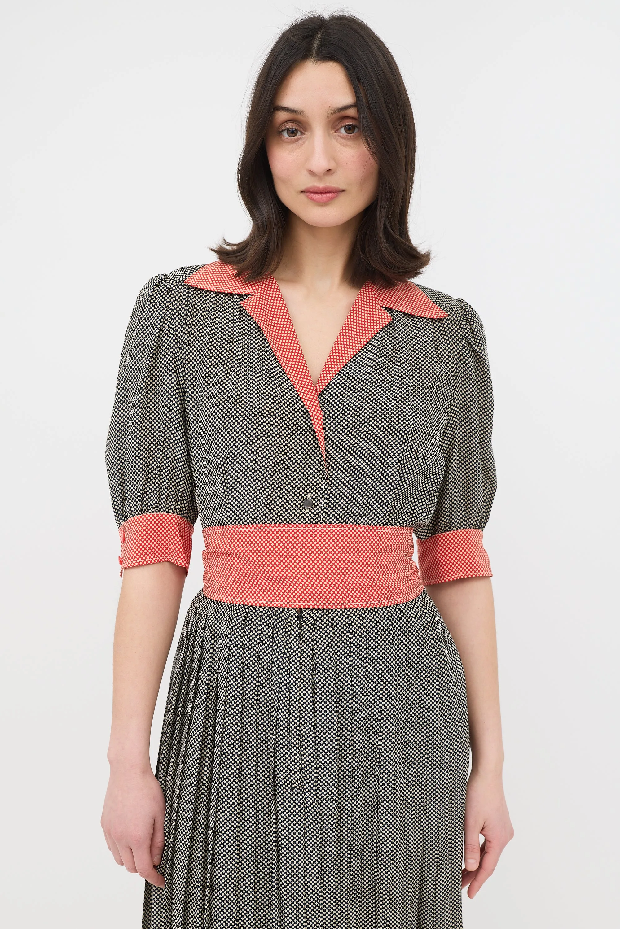 1980s Polka Dot Dress