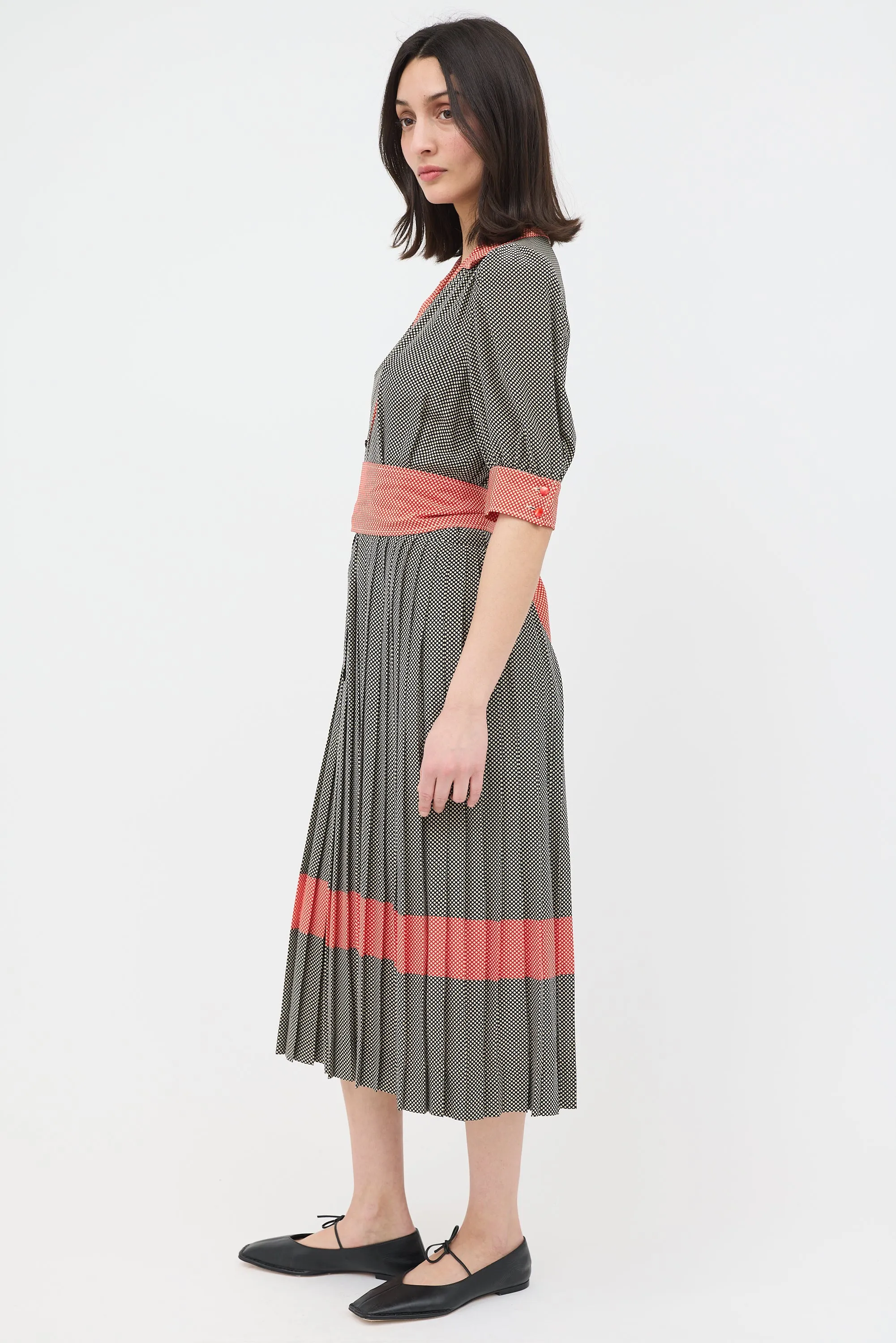 1980s Polka Dot Dress