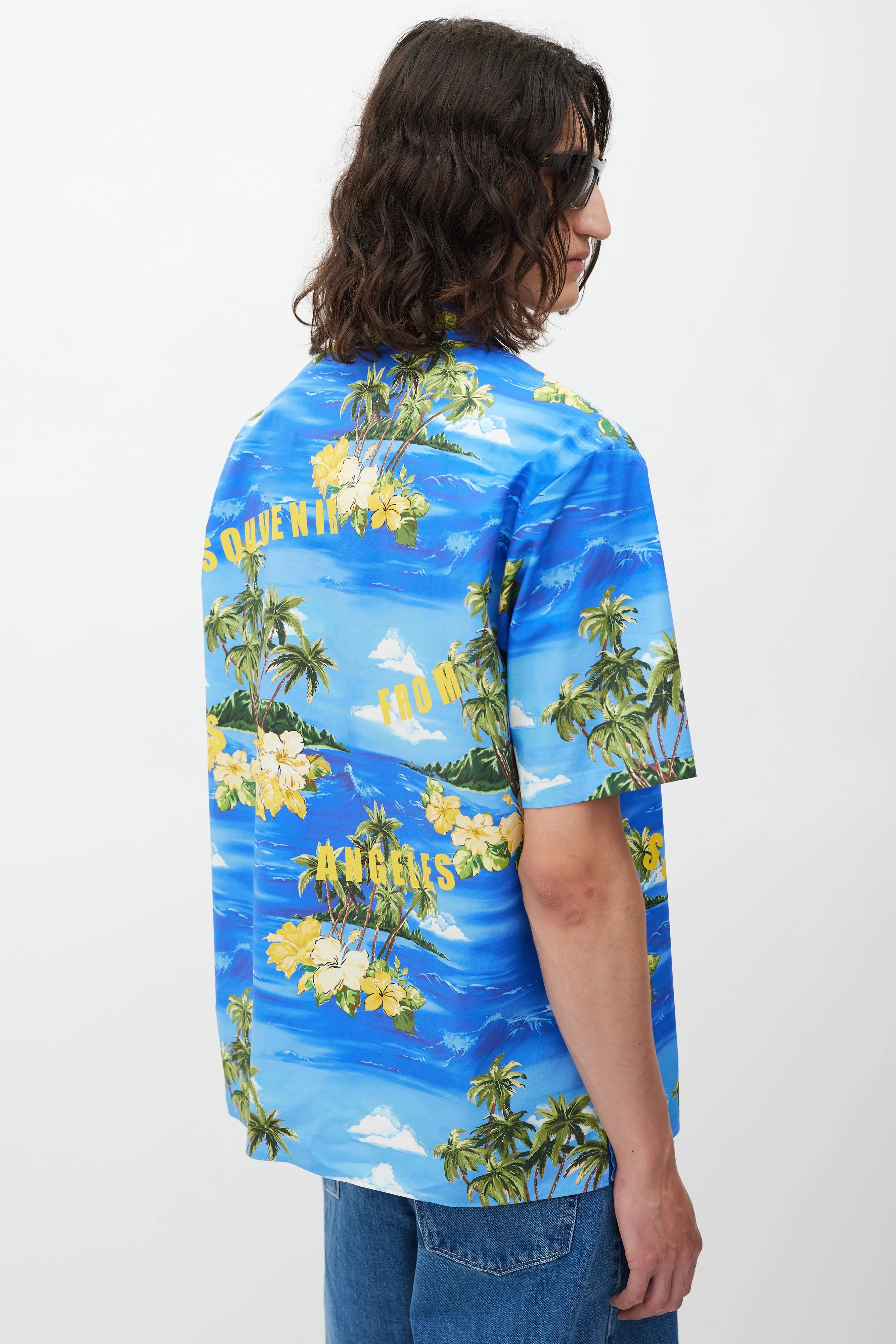 Blue & Multicolour Tropical Shirt