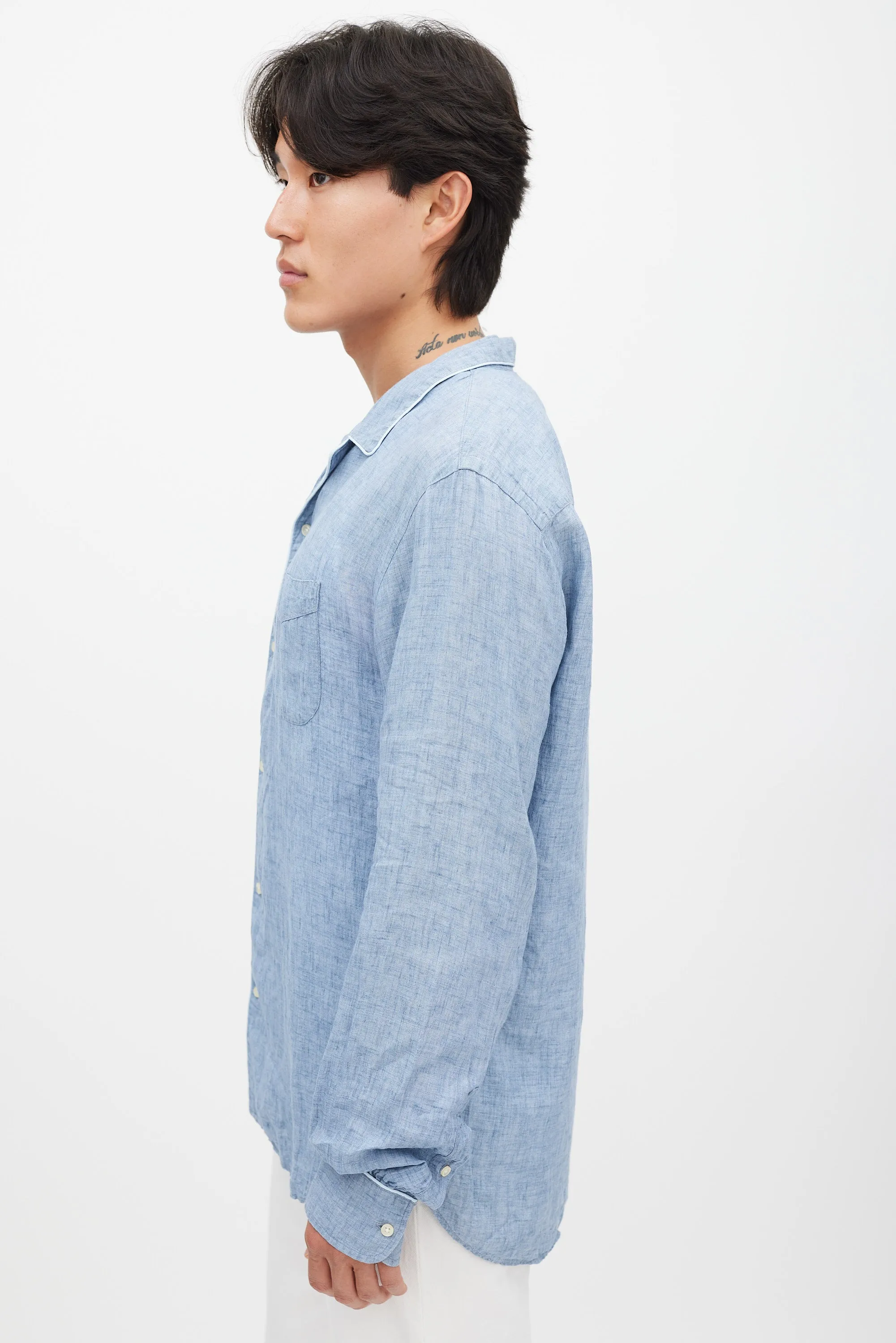 Blue Linen Shirt