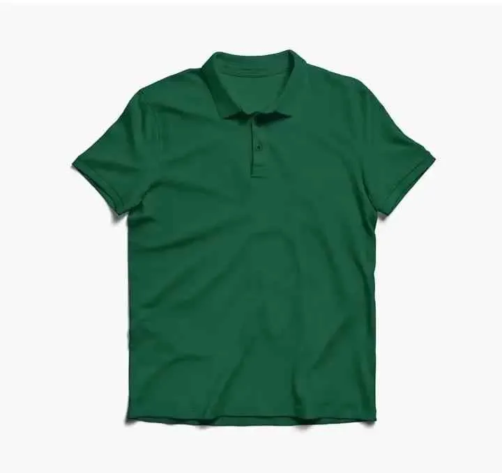 BOTTLE GREEN POLO TEE