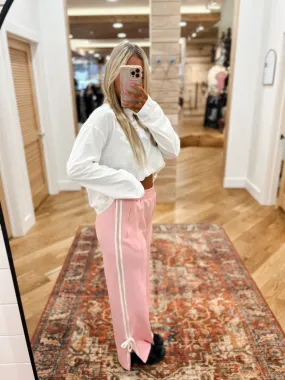 Bree Pink Bow Track Pants