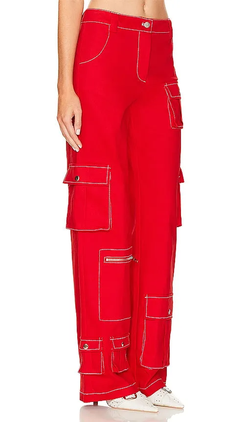 BY.DYLN Tyler Pants in Red