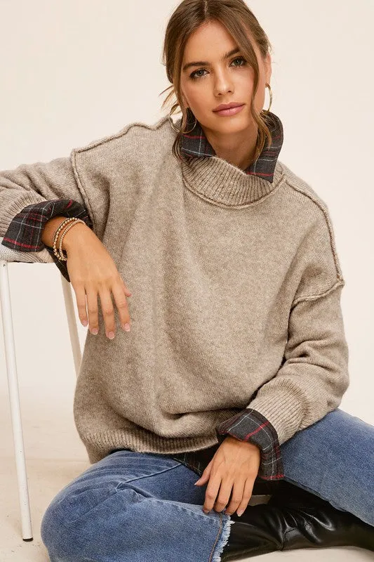 Cozy Charming Turtleneck Long Sleeve Fashion Top Sweater