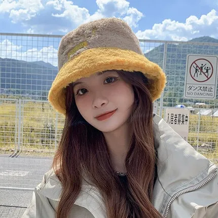 Cute Bear Plush Fisherman Hat