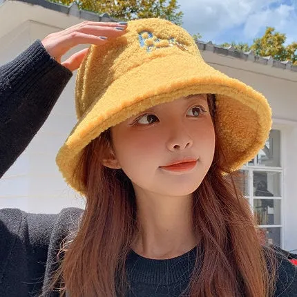 Cute Bear Plush Fisherman Hat