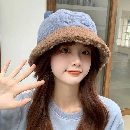 Cute Bear Plush Fisherman Hat