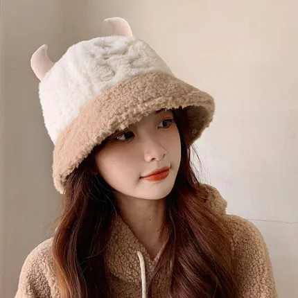 Cute Bear Plush Fisherman Hat
