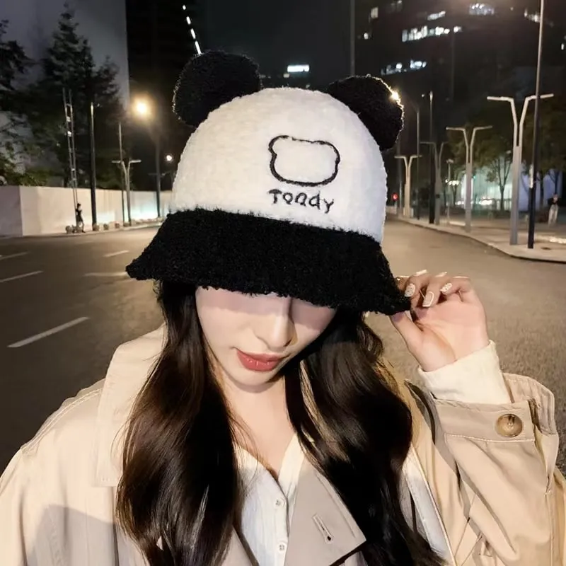 Cute Bear Plush Fisherman Hat