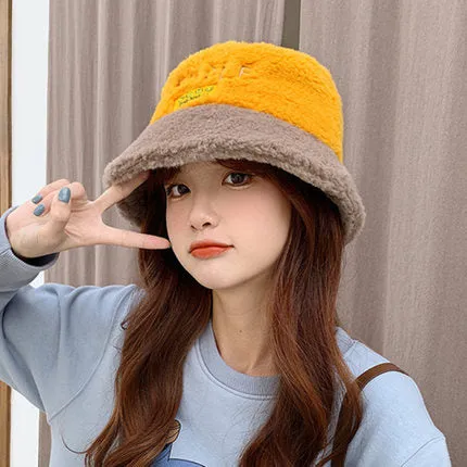 Cute Bear Plush Fisherman Hat