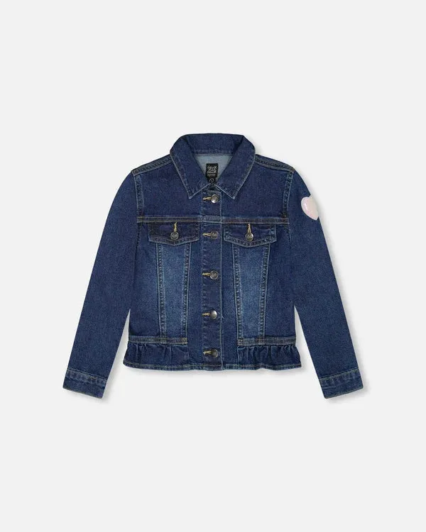 Deux Par Deux Girls Denim Jacket  G20G50-123  Navy Denim *