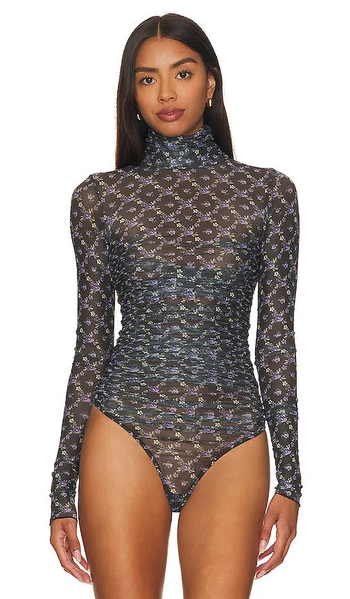 Free People x Intimately FP Under It All Bodysuit In Midnight Combo in Navy