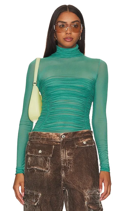 Free People x Intimately FP Under It All Bodysuit In White Spruce in Green