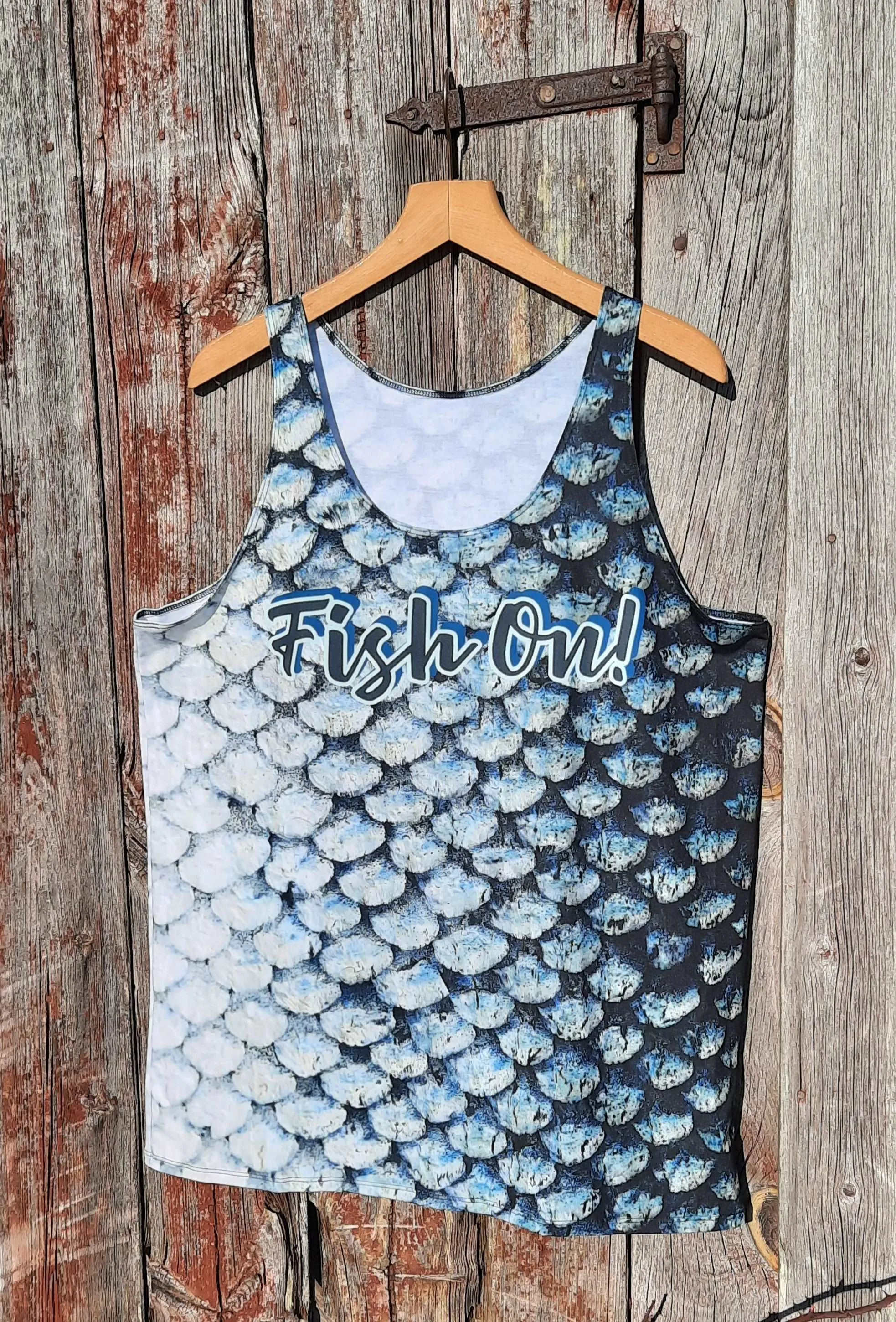 Fun fishing top Fish On! for men
