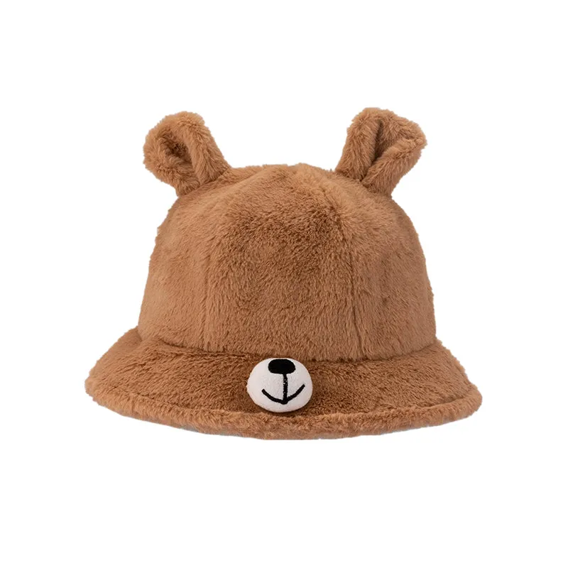 Kawaii Cute Bear Plush Fisherman Hat