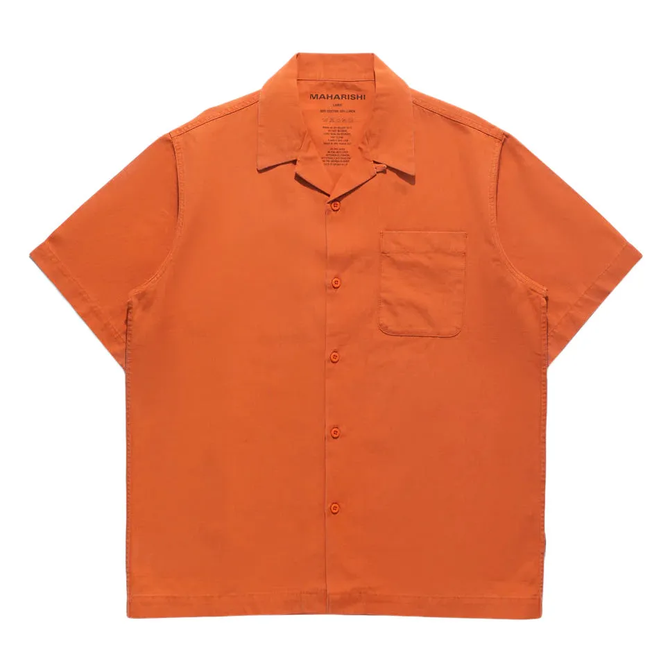 Maharishi Camp Collar Shirt 'Rust'
