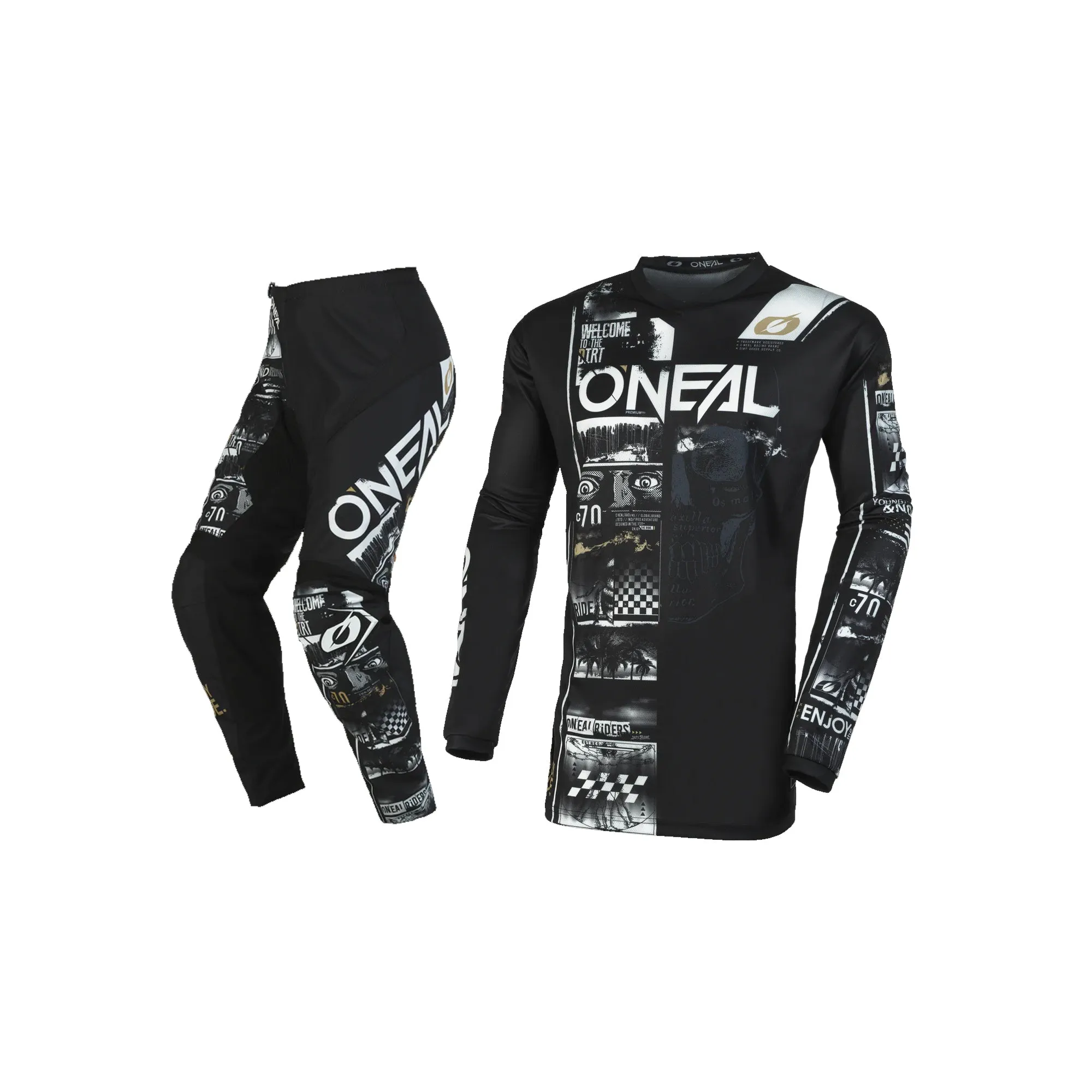 O'NEAL Custom Jersey Kinder Attack Motocross Jersey & Pants - 872367