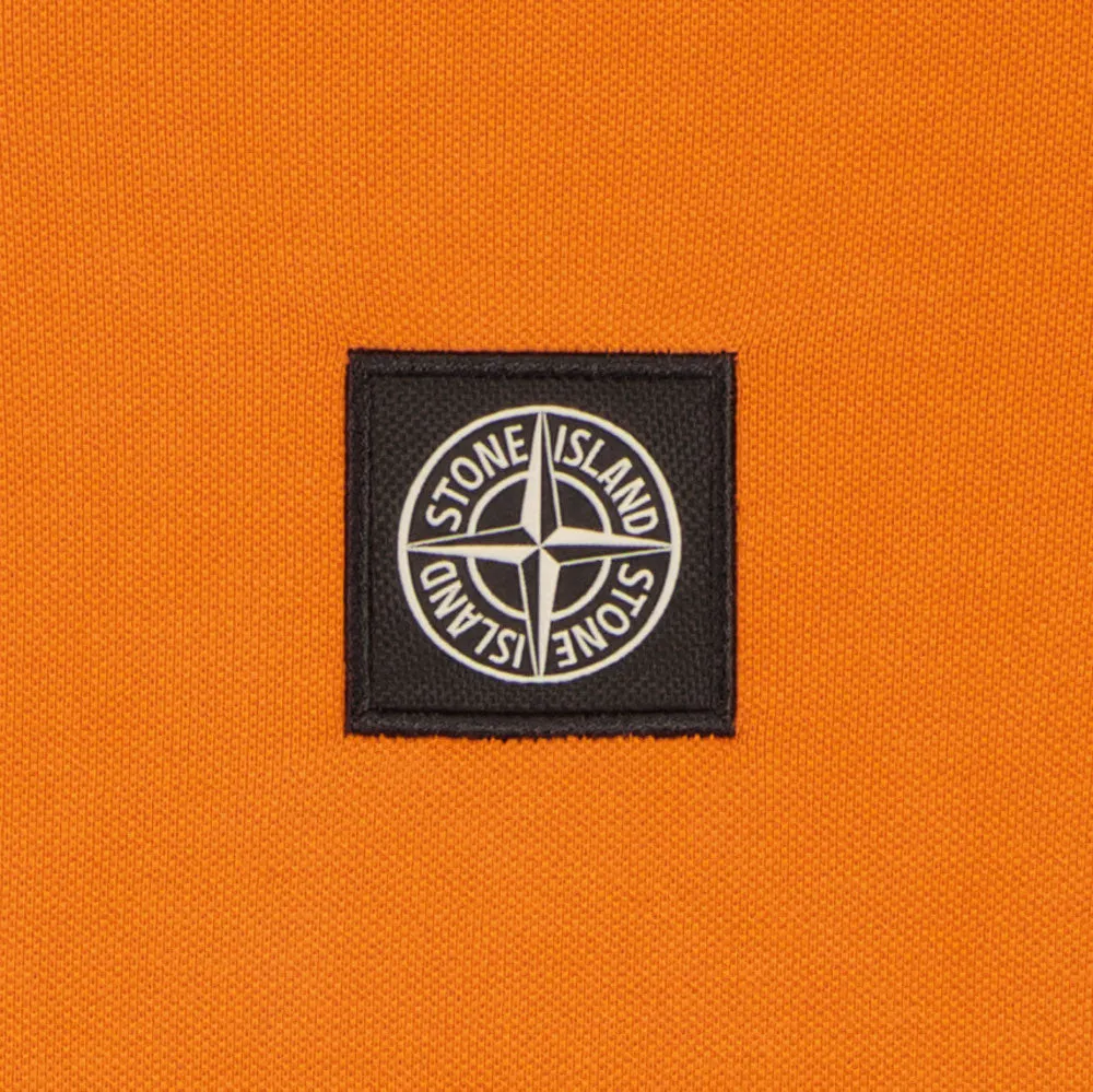Patch Logo Stretch Piqué Polo Shirt