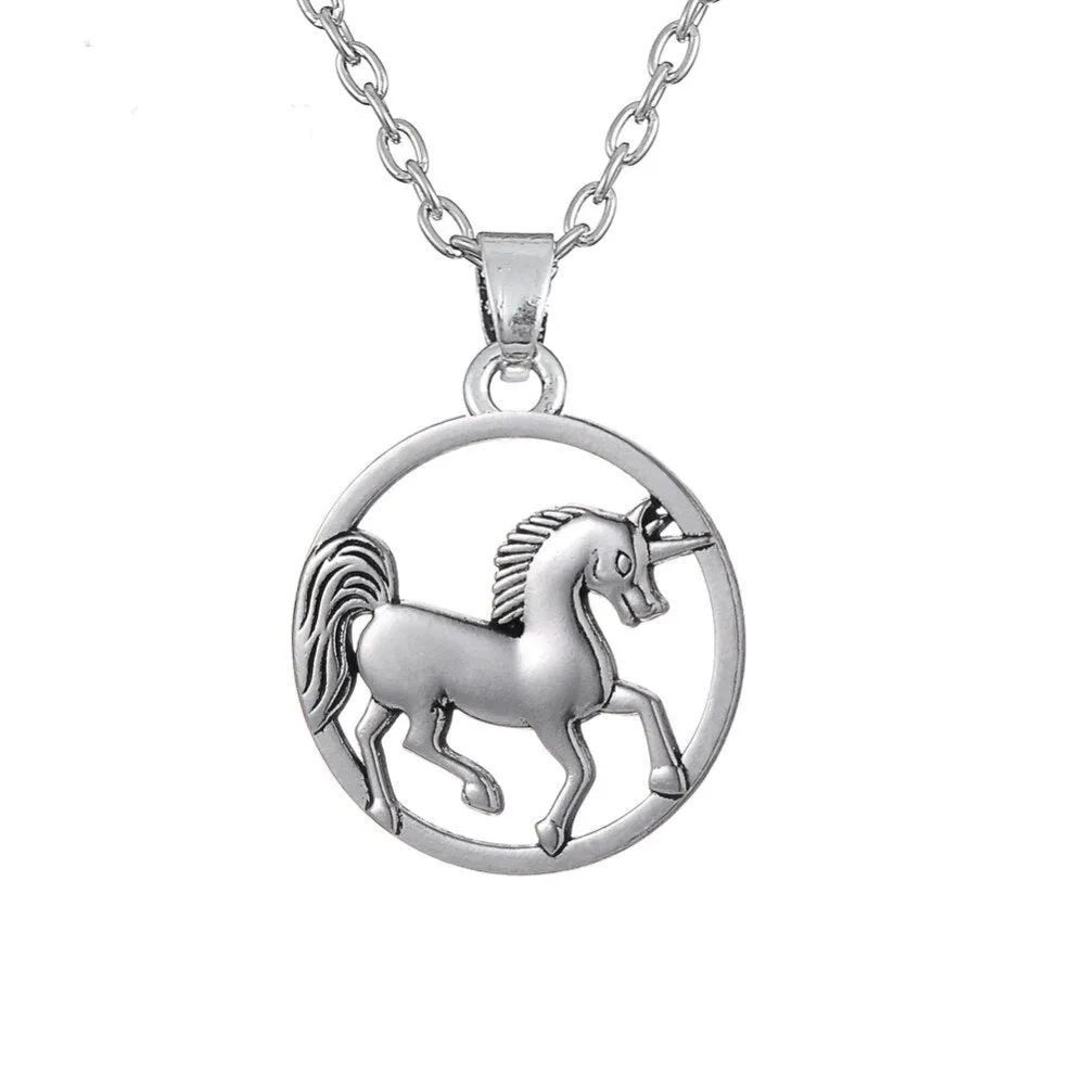 Rounded Unicorn Necklace