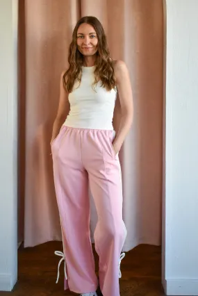 Sporty Spice Bow Detail Track Pant- 2 Colors!
